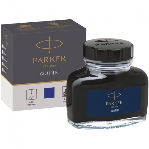 Синие чернила Parker (Паркер) Quink Blue во флаконе в Омске
