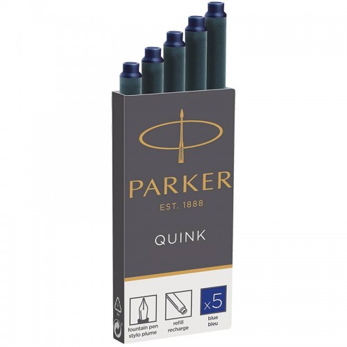 Синие картриджи Parker (Паркер) Quink Cartridges Blue 5шт в Омске
