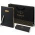 Набор Parker Jotter Stainless Steel GT из перьевой ручки и черного ежедневника недатированного в Омске