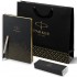 Набор Parker Jotter Stainless Steel GT из перьевой ручки и ежедневника недатированного черного цвета в Омске
