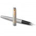 Набор Parker Jotter Stainless Steel GT из перьевой ручки и черного ежедневника в Омске