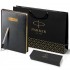 Набор Parker Jotter Stainless Steel GT из перьевой ручки и черного ежедневника в Омске