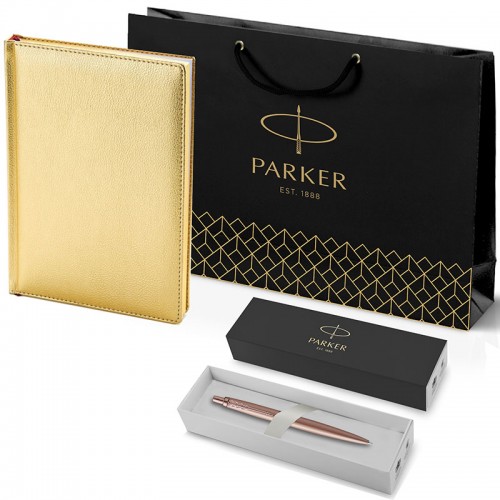 Набор Parker Jotter XL SE20 Monochrome Rose Gold из шариковой ручки и ежедневника золотого цвета в Омске