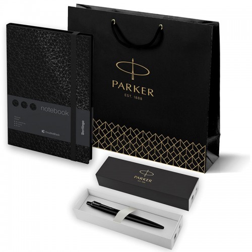 Набор Parker Jotter XL SE20 Monochrome Black из шариковой ручки и ежедневника черного цвета в Омске