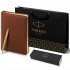 Набор Parker Jotter XL SE20 Monochrome Gold из шариковой ручки и ежедневника коричневого цвета в Омске