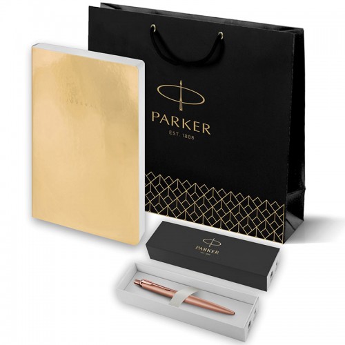 Набор Parker Jotter XL SE20 Monochrome Rose Gold из шариковой ручки и ежедневника золотистого цвета в Омске