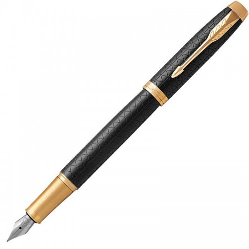 Перьевая ручка Parker (Паркер) IM Premium Black/Gold GT F в Омске
