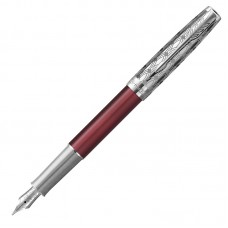 Перьевая ручка Parker Sonnet Premium Metal Red CT F