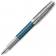 Перьевая ручка Parker (Паркер) Sonnet Premium Metal Blue CT F