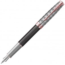 Перьевая ручка Parker Sonnet Premium Metal Grey PGT F