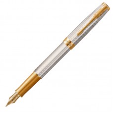 Перьевая ручка Parker (Паркер) Sonnet Premium Mistral GT F серебро 925