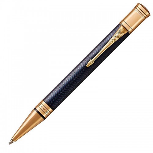 Шариковая ручка Parker (Паркер) Duofold Prestige Blue Chevron GT в Омске
