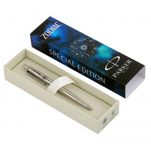 Шариковая ручка Parker Jotter Zodiac Aquarius (Водолей) Special Edition Stainless Steel CT в Омске
