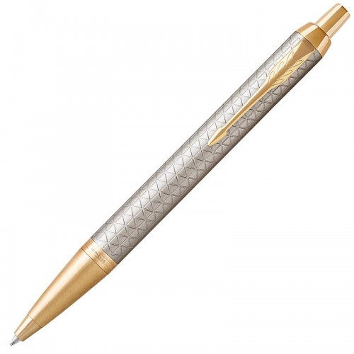 Шариковая ручка Parker (Паркер) IM Premium Warm Silver/Gold GT в Омске

