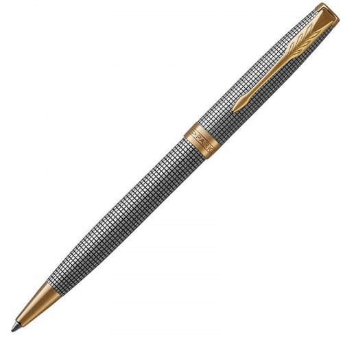 Шариковая ручка Parker (Паркер) Sonnet Luxury Cisele Silver GT в Омске
